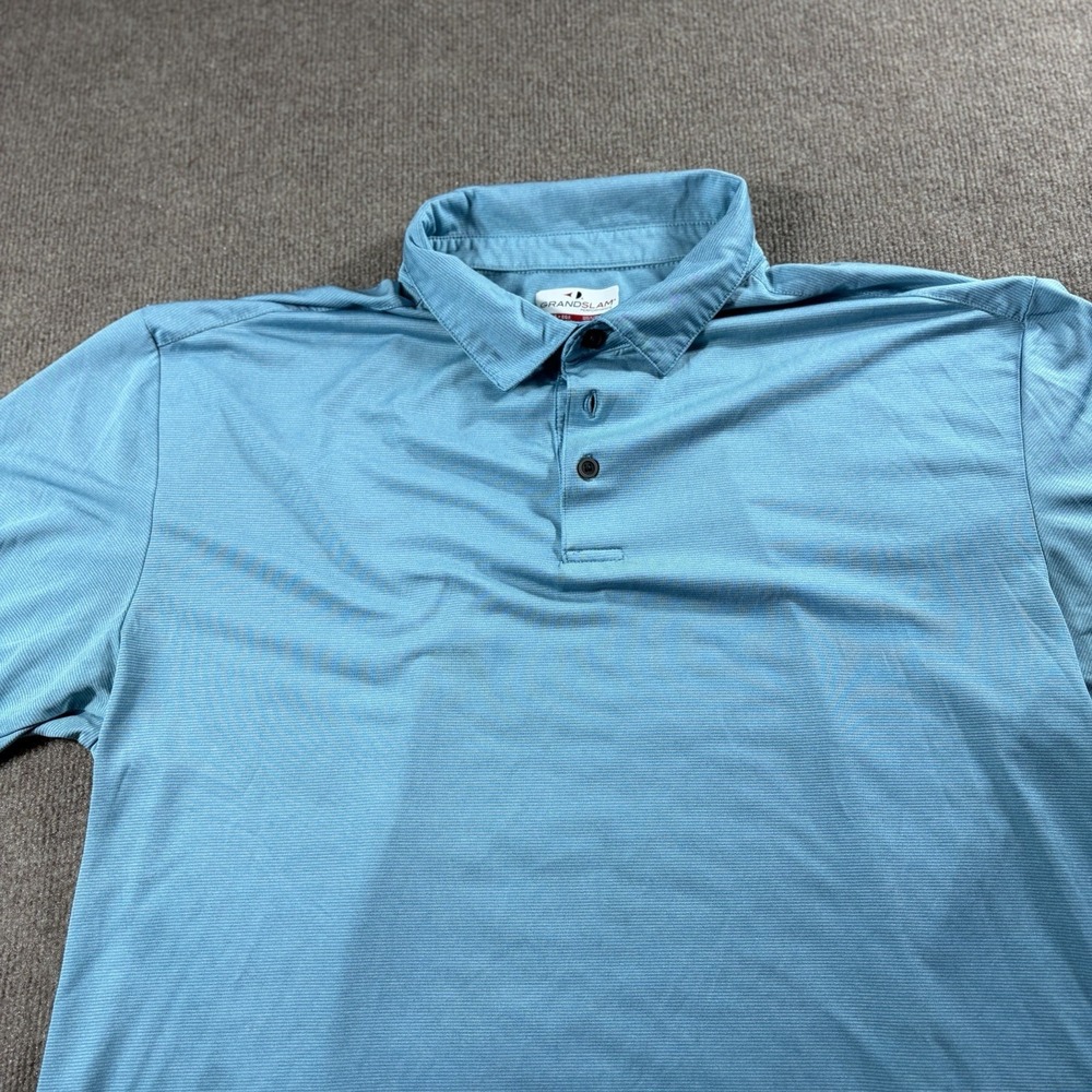 GRAND‎ SLAM PERFORMANCE GOLF SHIRT Xl Color Blue  Pre Owned